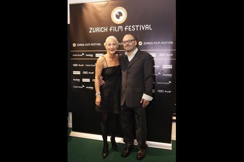 Producer Anne Walser with 180° writer/director Cihan Inan